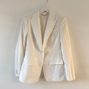 A.L.C. ELZA STRETCH TAILORED JACKET — OFF WHITE